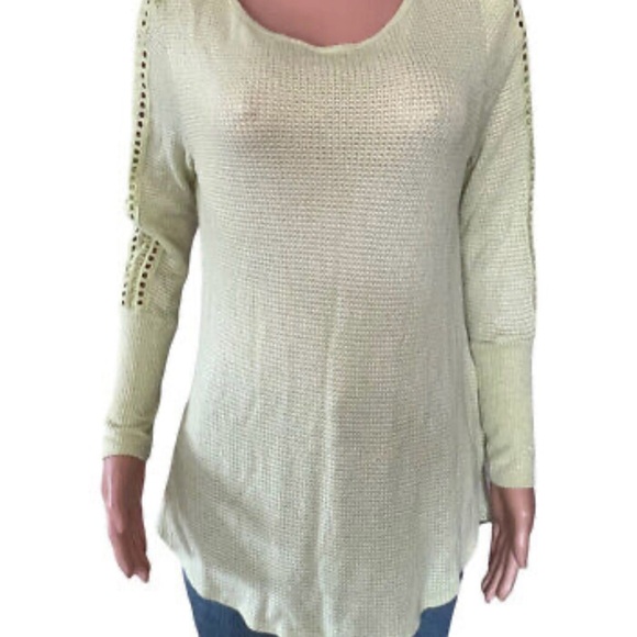 Soft Surroundings Light Green Short Sleeve Tee - Picture 1 of 5